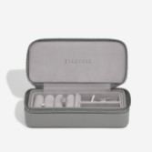 Photograph: Stackers Men's Slate Grey Zipped Travel Jewellery Box