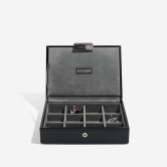 Photograph: Stackers Smooth Black Faux Leather Cufflink Box
