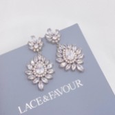 Photograph: Valencia Sparkling Statement CZ Chandelier Earrings
