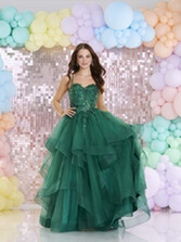 Fotografia: Abito da ballo Tiffanys Casey verde scuro TFY