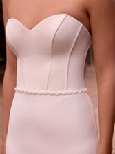 Photograph: Bianco Thin Bead and Pearl Wedding Dress Belt