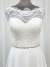 Photograph: Ceinture nuptiale Hadley à diamants ovales étroits