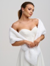 Photograph: Helen Moore Ivory Vixen Faux Fur Stole