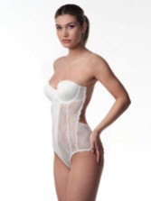 Photograph: Ivory Self Adhesive Low Back Lace Bridal Body