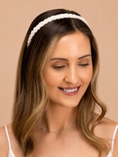 Photograph: Perfect Bridal Classic Slim Ivory Pearl Beaded Bridal Headband