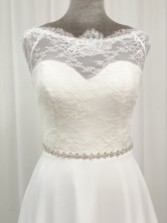 Zdjęcie: Perfect Bridal Pas ślubny Leona z drobnymi kryształkami