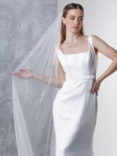 Fotografía: Rainbow Club Velo largo «Avalanche Ivory» con perlas dispersas