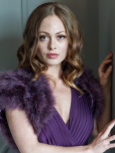 Photograph: Sophia Grape Feather Bridal Bolero