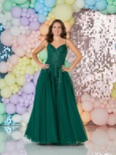Zdjęcie: Suknia balowa Tiffanys Nancy w kolorze ciemnozielonym