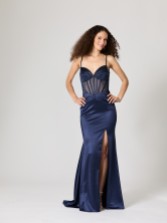 Photograph: Tiffanys Echo Navy TFY Prom Dress