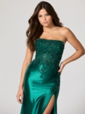 Fotograf: Tiffanys Faith Dunkelgrün TFY Abschlussballkleid