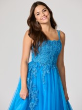 Photograph: Tiffanys Luisa Peacock Blue TFY Prom Dress