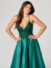 Photograph: Tiffanys Marissa Dark Green TFY Prom Dress