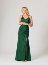 Photograph: Tiffanys Ophelia Dark Green TFY Robe de bal de fin d'année