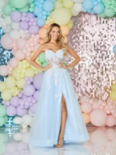 Photograph: Tiffanys Orla Light Blue Prom Dress