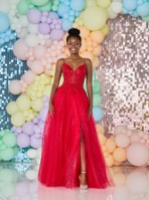 Photograph: Tiffanys Sabina Red Prom Dress