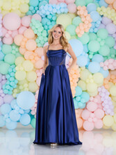 Photograph: Tiffanys Sally Navy Blue Prom Dress