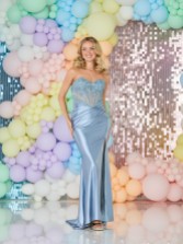 Photograph: Tiffanys Vivian Dusty Blue Prom Dress