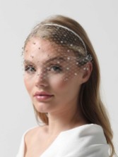 Fotografia: Véu de noiva tipo gaiola com cristais Swarovski da Effie