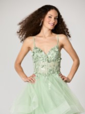 Fotografía: Vestido de fiesta Tiffanys Dream en verde salvia TFY