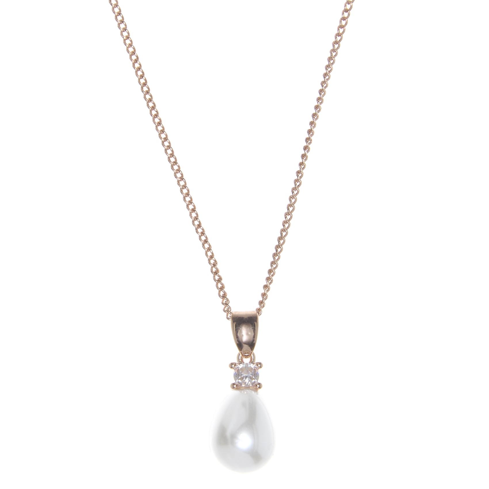 Collana Donna Con Ciondolo A Goccia E Pietre Verdi - Tonalità Smeraldo