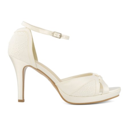 ivory platform sandals