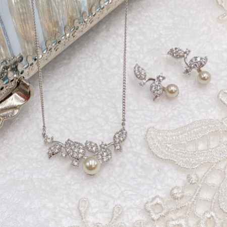 Ivory and Co Aphrodite Silver Bridal Jewellery Set
