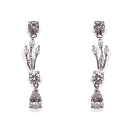 Ivory and Co Mayfair Vintage Inspired Crystal Drop Wedding Earrings