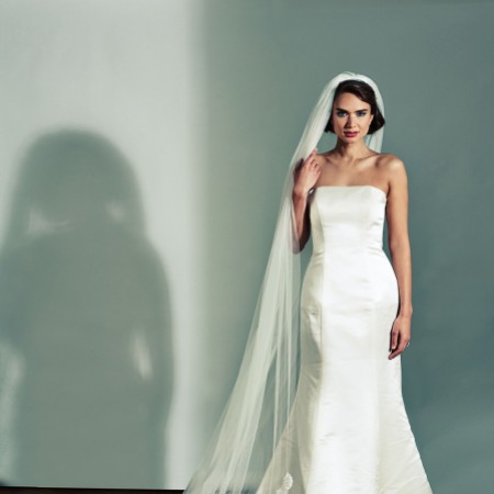Joyce Jackson Bala Chapel Length Veil with Lace Motifs and Edging