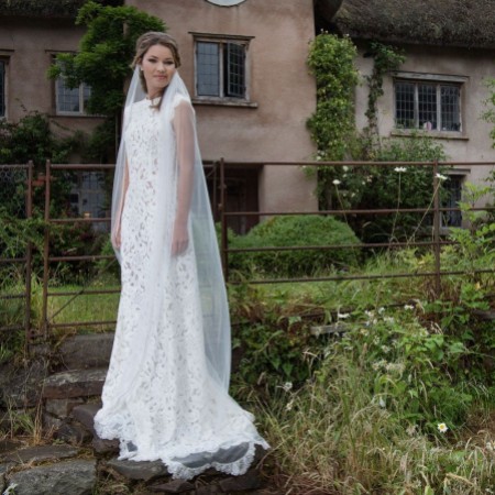 Joyce Jackson Brisbane Art Deco Inspired Embellished Veil