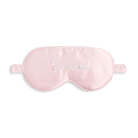 Katie Loxton 'Bridesmaid' Pink Satin Eye Mask