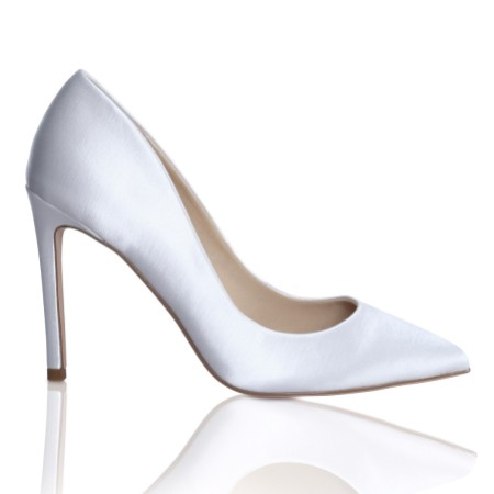 Perfect Bridal Meghan Dyeable Ivory Satin Pointed Court Shoes