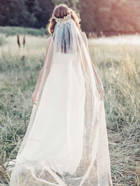 Gaia Bohemian Inspired Floral Veil