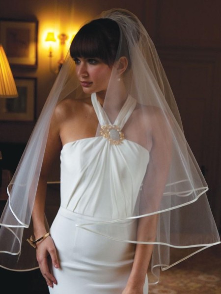 Joyce Jackson Grenada Narrow Satin Edge Veil