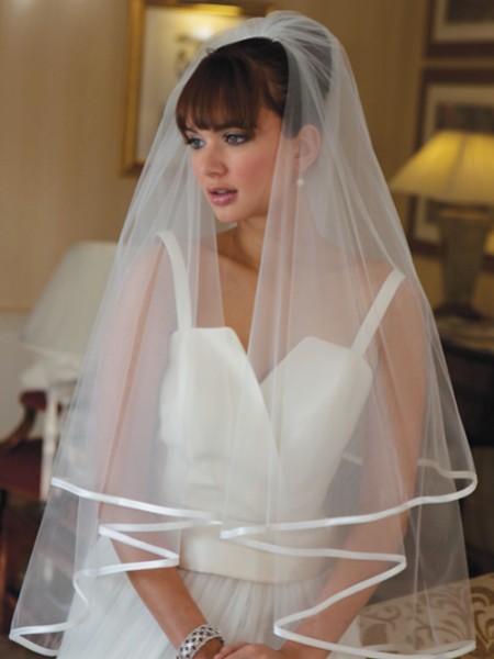 Joyce Jackson Jakarta Satin Edge Wedding Veil