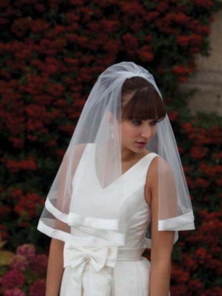 Joyce Jackson Mauritius Wide Satin Edge Veil