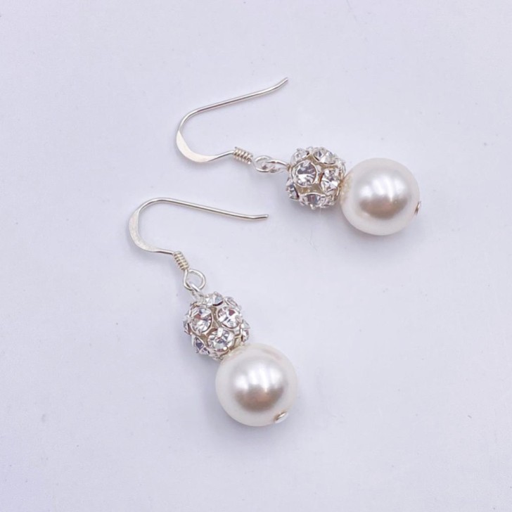 Arianna Kolczyki Mira Diamante i Pearl Drop