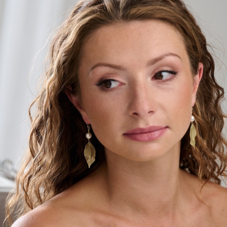 Arianna Pendientes Lilibet de hoja grande ARE763