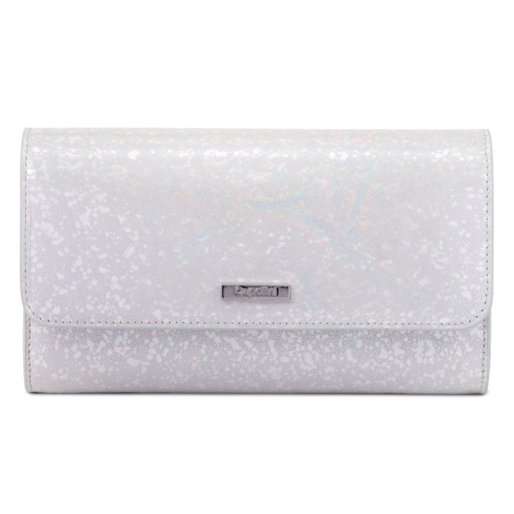 Capollini Bolso de mano de piel con efecto nacarado