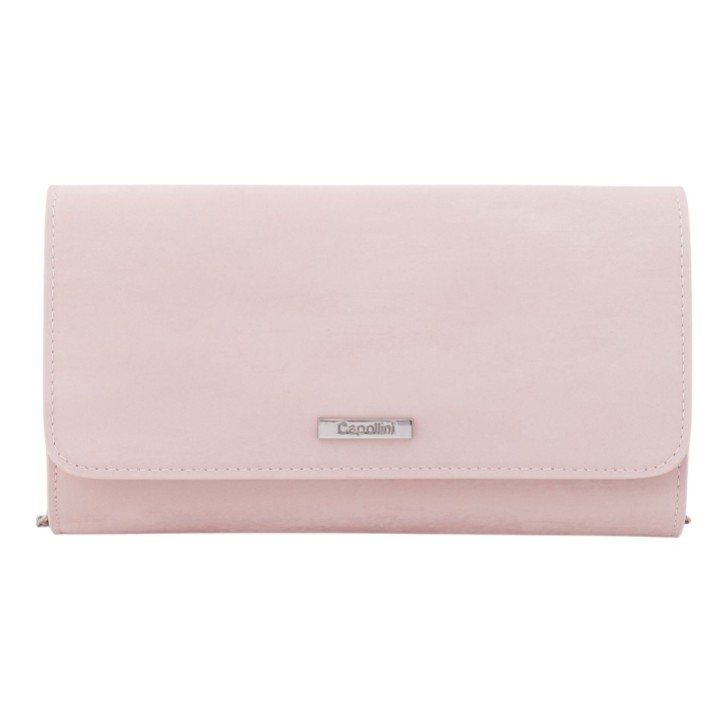 Capollini Pochet de camurça rosa claro