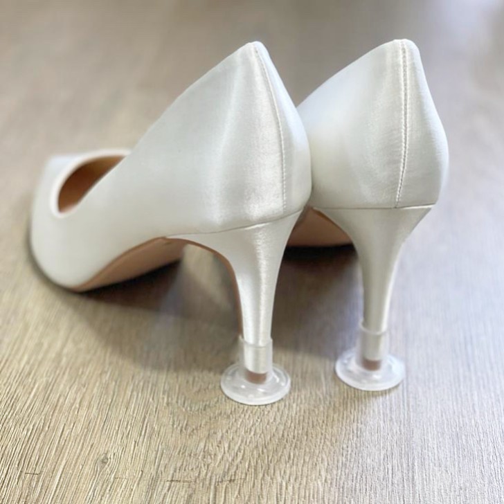 Clean Heels Przezroczyste nakładki na obcasy (średnie)