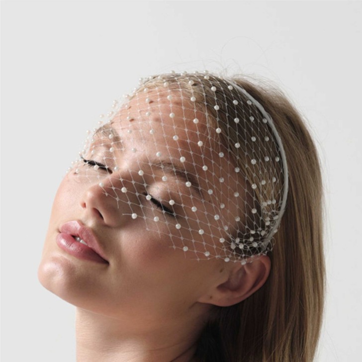 Eadie Pearl Bridal Birdcage Veil