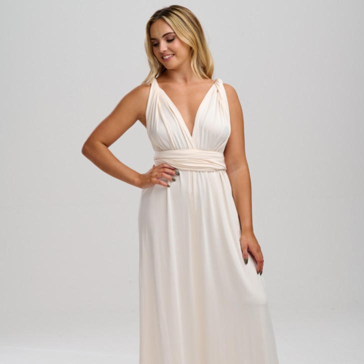 Emily Rose Cream Multiway Bridesmaid Dress (One Size)