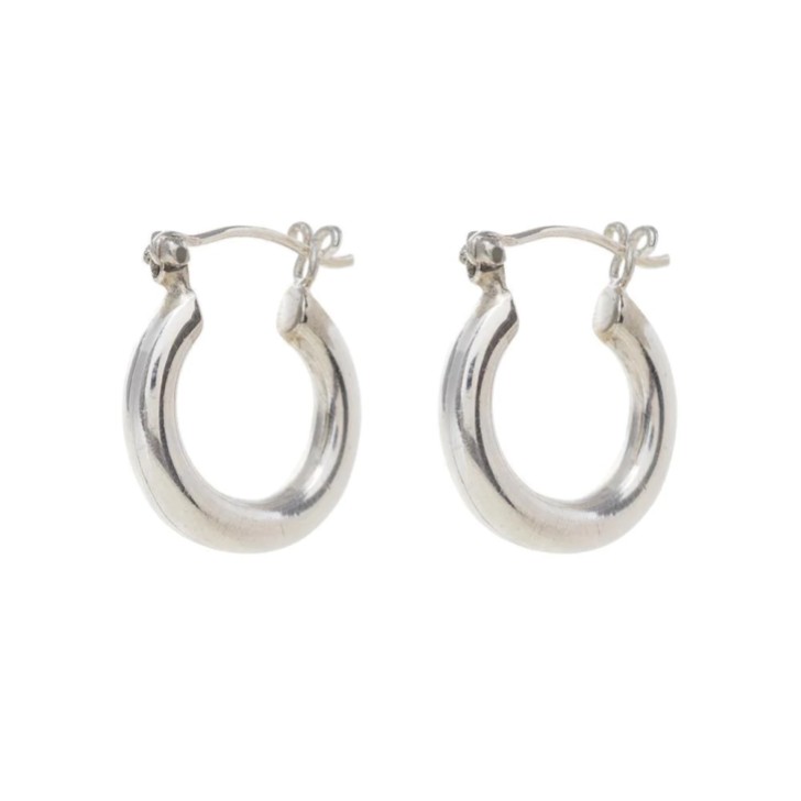 Freya Rose Pendientes de aro pequeños de plata