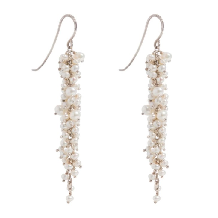 Freya Rose Zarte Silber-Perlenohrringe