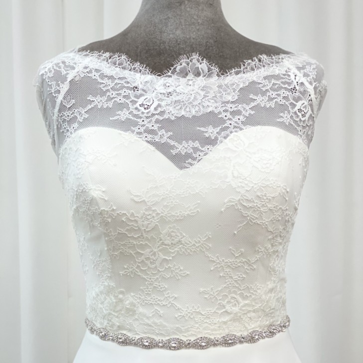 Hadley Narrow Oval Diamante Bridal Belt