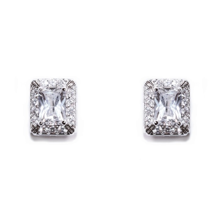 Ivory and Co Art Deco Crystal Stud Earrings