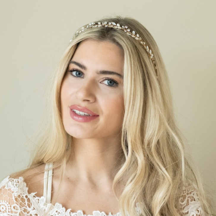 Ivory and Co Bohemia Gold: diadema para el pelo con perlas y cristales