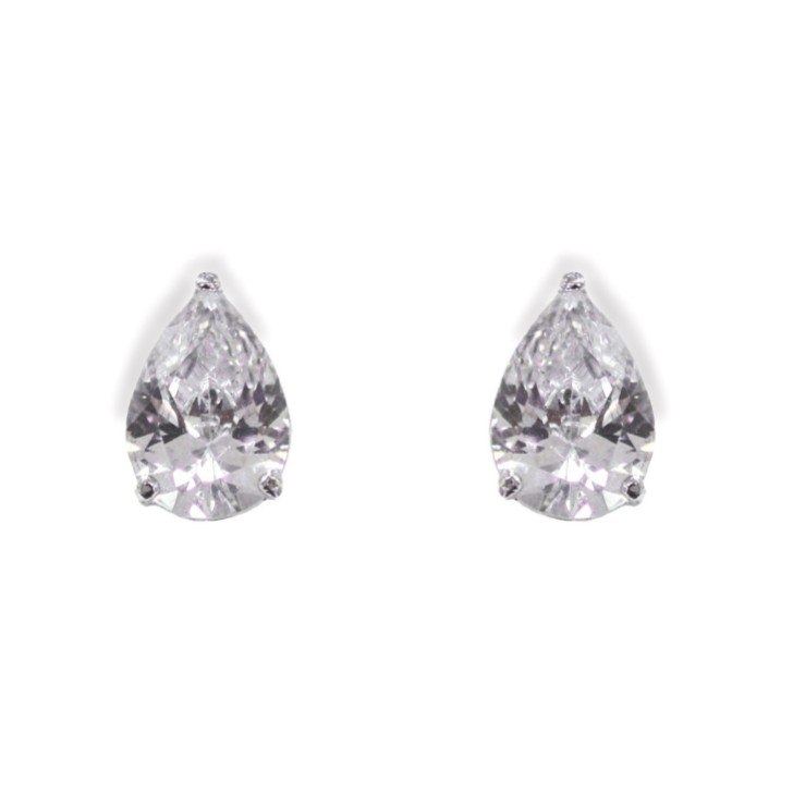 Ivory and Co Brincos de noiva com zircónia cúbica Manhattan