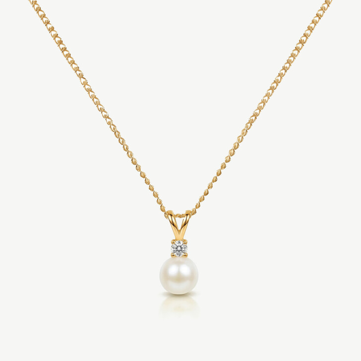 Ivory and Co Classic Gold Pearl Pendant Necklace